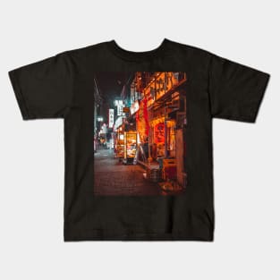 Warmth of Neon Tokyo Kids T-Shirt